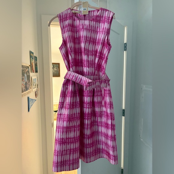 Michael Kors Dresses & Skirts - Pink midi Michael Kors dress with attached belt